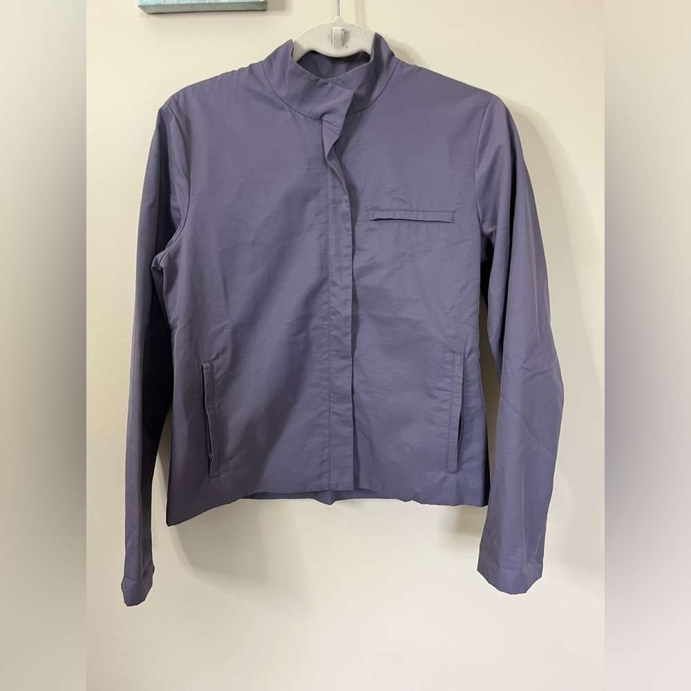 Eileen Fisher Lightweight Full Zip Jacket Purple Size XS